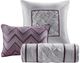 Olliix by Madison Park Laurel 7 Piece Plum Full Tufted Comforter Set-2