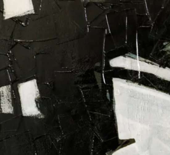 Stylecraft Abstract I Black/White Wall Art -2