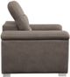 Mazin Furniture Alfio Taupe Chair with Pull-out Ottoman-3