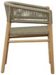 Dovetail Furniture Bettina Natural/Taupe Synthetic Material/Wood Outdoor Dining Chair-3