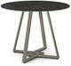 Amisco Customizable Dirk 39" Black Italian Porcelain Top Round Table-0
