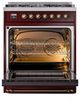 Ilve® Nostalgie II Series 30" Burgundy Pro Style Dual Fuel Range-2