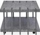 Magnussen Home® Eldridge Weathered Gravel Cocktail Table with Casters-2