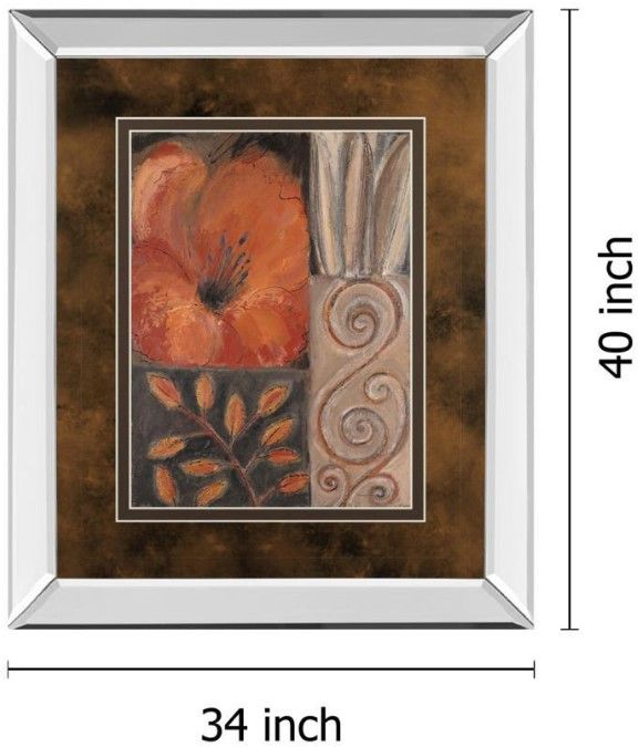 Classy Living Rosie Abraham Orange Burst I Wall Art-2