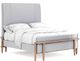 A.R.T. Furniture® Post Gray Queen Upholstered Panel Bed-1