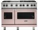 Viking® 5 Series 48" Blush Pro Style Liquid Propane Gas Range with Griddle-0