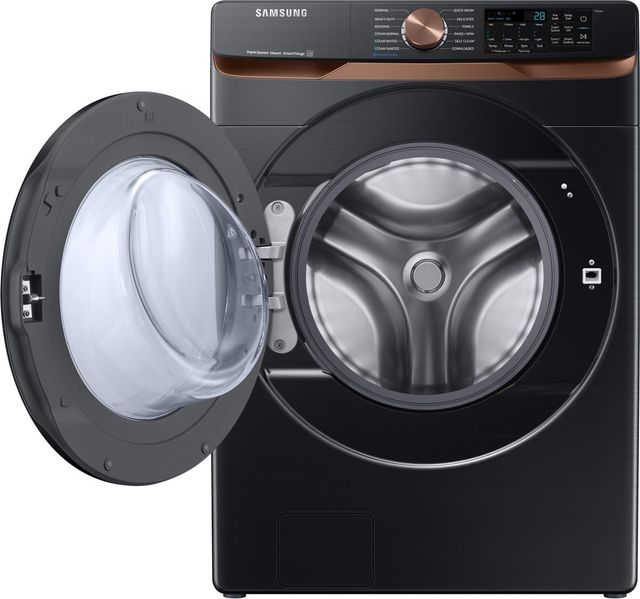 Samsung 8300 Series 5.0 Cu. Ft. Brushed Black Front Load Washer with Super Speed Wash and Steam-2