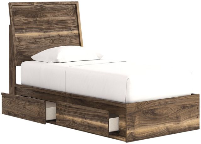 Signature Design by Ashley® Chirason Brown Youth Twin 2-Drawer Storage Panel Bed-4