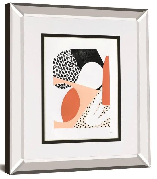Classy Art Luminous Tumble I By Laura Marshall Mirror Framed Wall Art-0