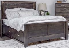 Mako Wood Furniture Scarlett Brown Storage Panel Bed