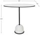 Uttermost® Morro White Side Table with Black Frame-2
