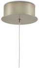 Currey & Company Daze Multi-Drop Antique Brass/Painted Silver/White Pendant Lighting-2