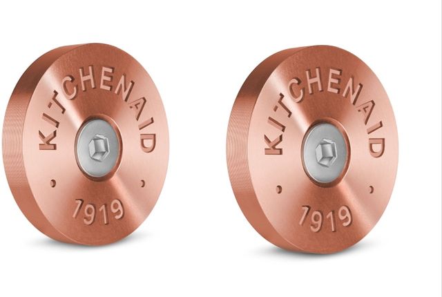 KitchenAid® Copper Commercial-Style Range Handle Medallion Kit-1