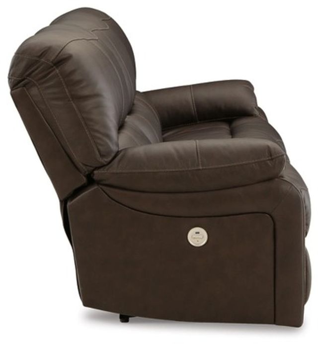 Signature Design by Ashley® Leesworth Dark Brown Power Sofa-3