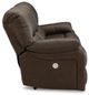Signature Design by Ashley® Leesworth Dark Brown Power Sofa-3