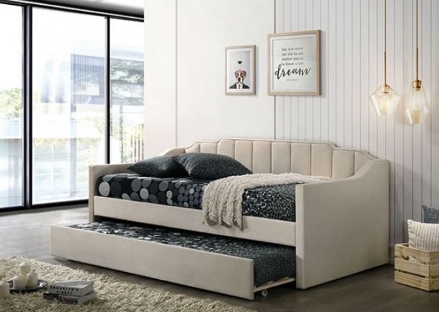 Furniture of America® Kosmo Beige Twin Daybed-3