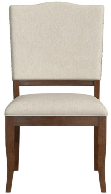 Flexsteel® Bellevue 2-Piece Light Tan/Whiskey Brown Upholstered Dining Side Chair Set-4