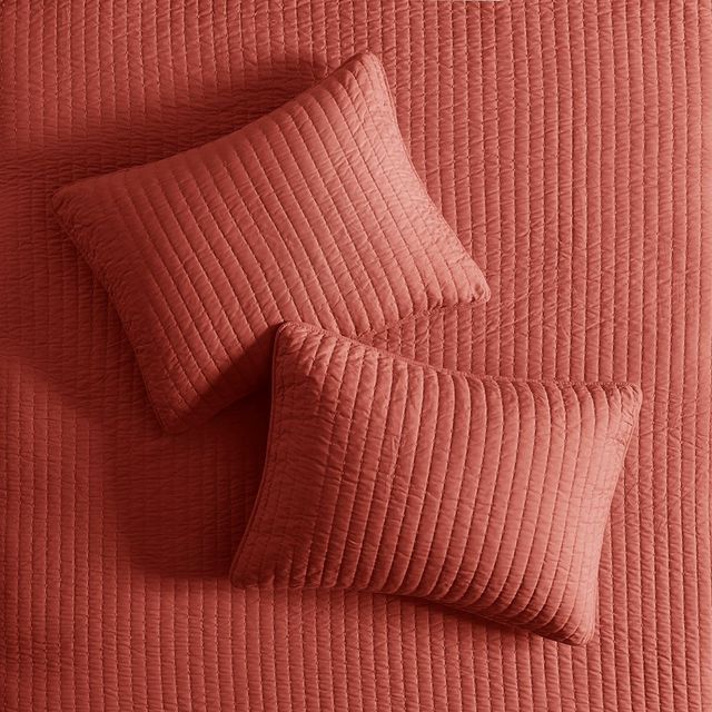 Olliix by Madison Park Spice Full/Queen Keaton Reversible Coverlet Set-3