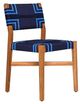 Zuo® Modern Serene Blue/Natural Wood Outdoor Dining Chair-0