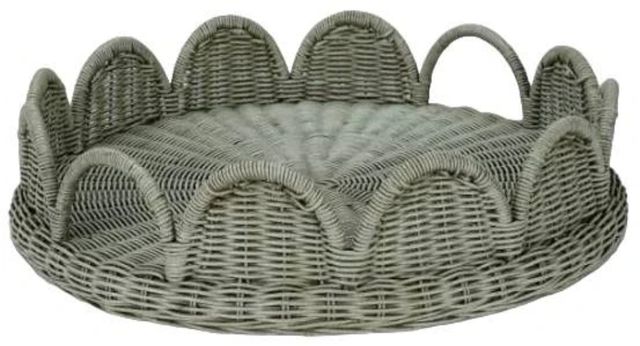 Bramble Customizable Scalloped Round Tray-0