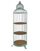 A & B Home Blue-Green/Brown 3-Tier Shelf-1