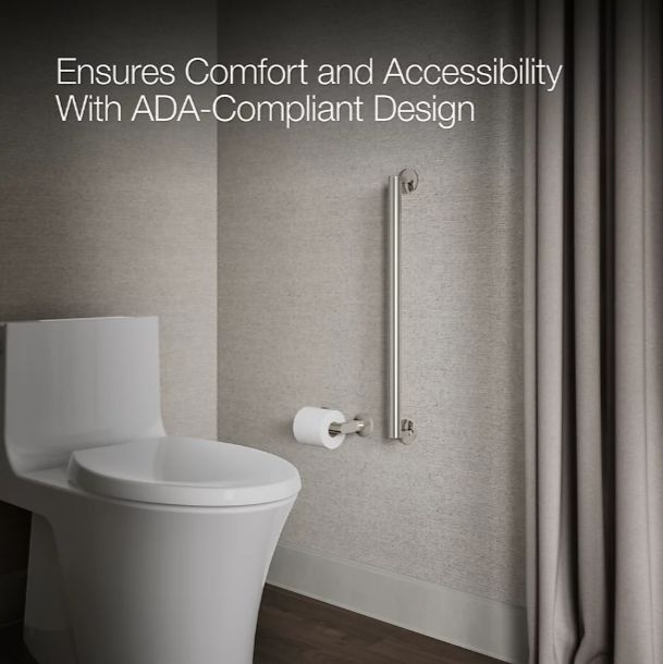 KOHLER® Components® Matte Black 24" Grab Bar-2