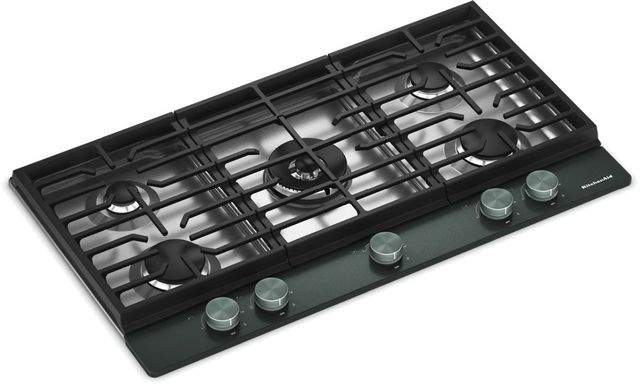 KitchenAid® 36" Juniper Gas Cooktop with 5 Burners and Integrated Wok Grate-1