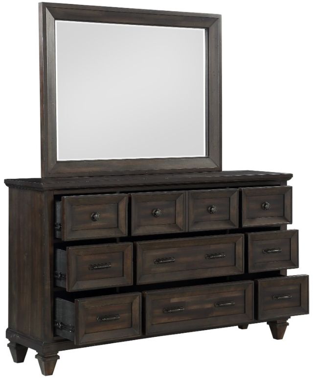 New Classic® Home Furnishings Sevilla Walnut Dresser and Mirror Set-3