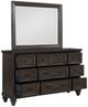 New Classic® Home Furnishings Sevilla Walnut Dresser and Mirror Set-3
