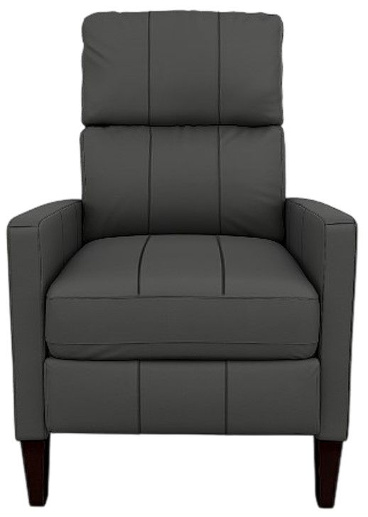 Best® Home Furnishings Customizable Janae Leather Manual High Leg Recliner with Espresso Legs-1