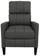 Best® Home Furnishings Customizable Janae Leather Manual High Leg Recliner with Espresso Legs-1
