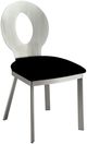 Furniture of America® Valo 2-Piece Black/Silver Dining Side Chair Set-0