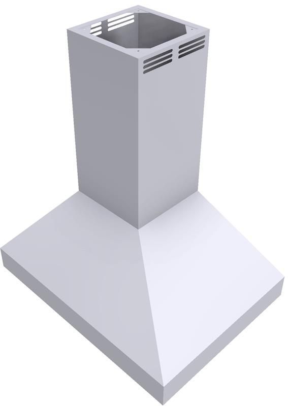 Vent-A-Hood® 36" White Air Recover System (ARS) Duct-Free Euro-Style Island Range Hood-1