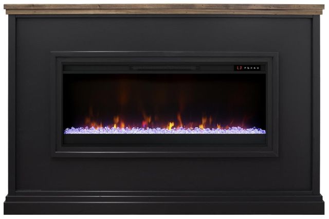Legends Home Real Cozy Sonoma Black/Whiskey Fireplace Mantel-3