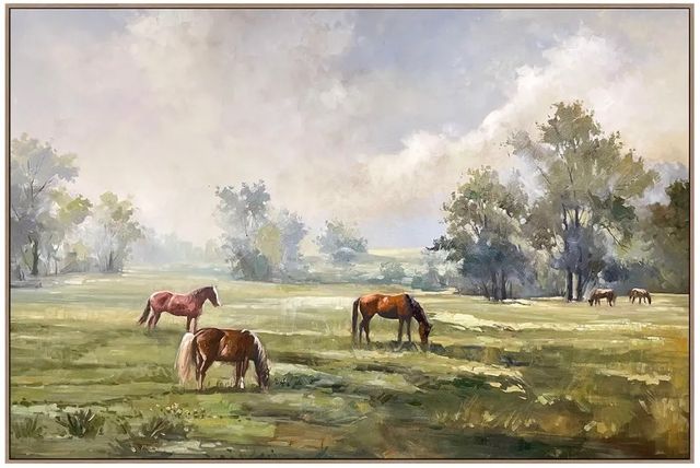 Crestview Collection Horse Fields Wall Art-0