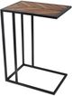 Lamps Per Se Two Tone Top Rectangular C-Table with Black Base-0