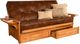 Kodiak Furniture Phoenix Oregon Trail Saddle/Butternut Full Storage Futon with Mattress-0