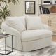 Parker House® Boomer Mega Ivory Swivel Chair-1