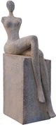 A & B Home Gray Flower Pot-1