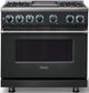 Viking® 7 Series 36" Antique Bronze Pro Style Dual Fuel Range with Griddle-3