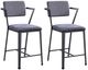 ACME Furniture Cargo 2-Piece Gray/Gunmetal Counter Height Arm Chair Set-0