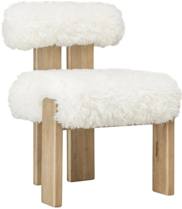 Modus Furniture Nia Lioness/Sheepskin Upholstered Dining Side Chair-0