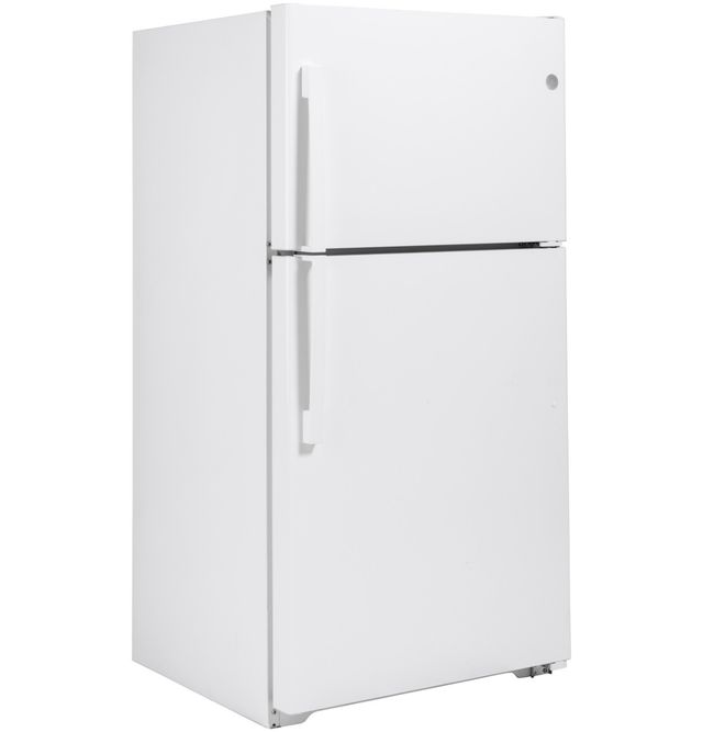 GE® 33" 21.9 Cu. Ft. White Top Freezer Refrigerator-3
