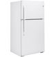 GE® 33" 21.9 Cu. Ft. White Top Freezer Refrigerator-3