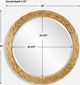 Uttermost® Celeste Gold Round Mirror-3