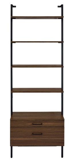 Coaster® Owens Walnut 2-Drawer Wall Shelves-3