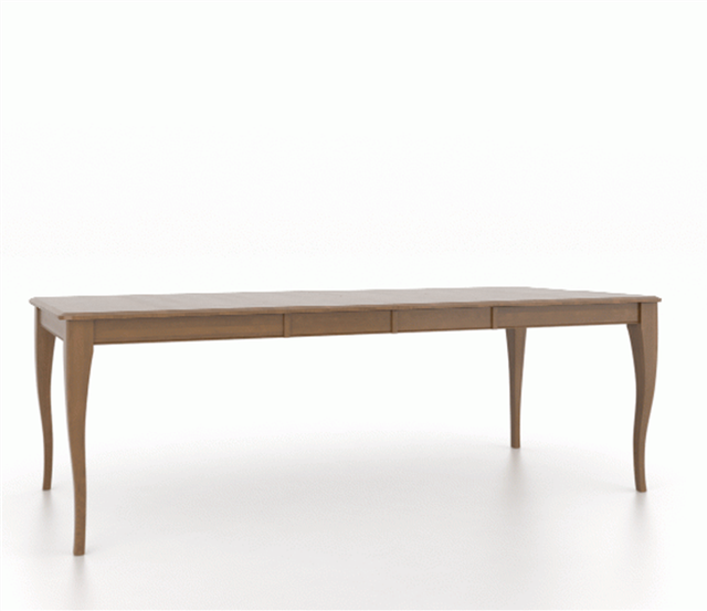 Canadel Customizable Gourmet 92" VC Base Dining Table with Two Removable Leaf's-1