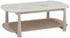 Bassett Mirror Horizons White Oak Cocktail Table with White Top-4
