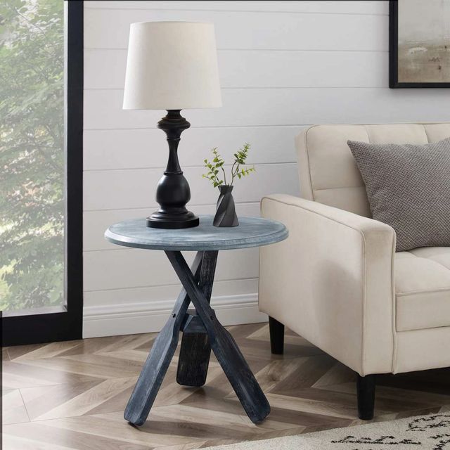 Powell® Orville Blue Side Table-1