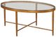 Century® Customizable Details Occasional Logan Glass Top Oval Cocktail Table with Gold Base-0